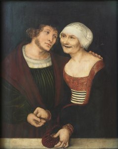Young Man and Old Woman by Lucas Cranach the Elder